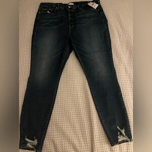 Good American Dark Wash Skinny Jeans Size 22 NWT